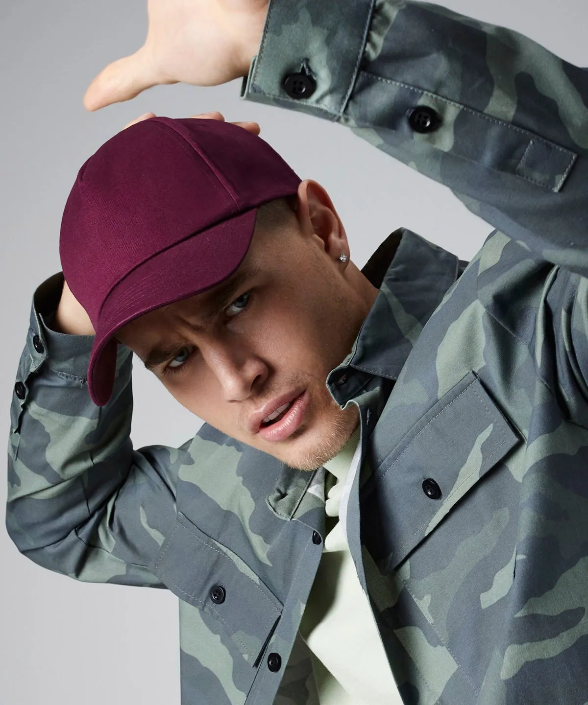 Authentic 5-panel cap view 3