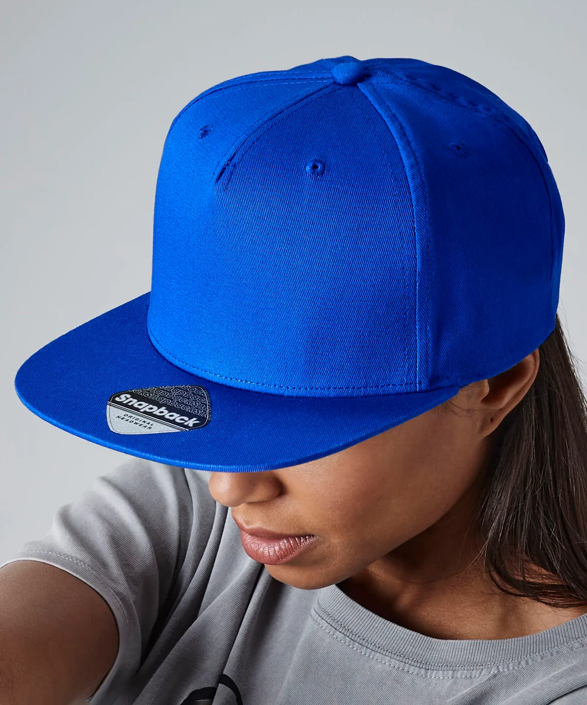 5-panel snapback rapper cap view 2