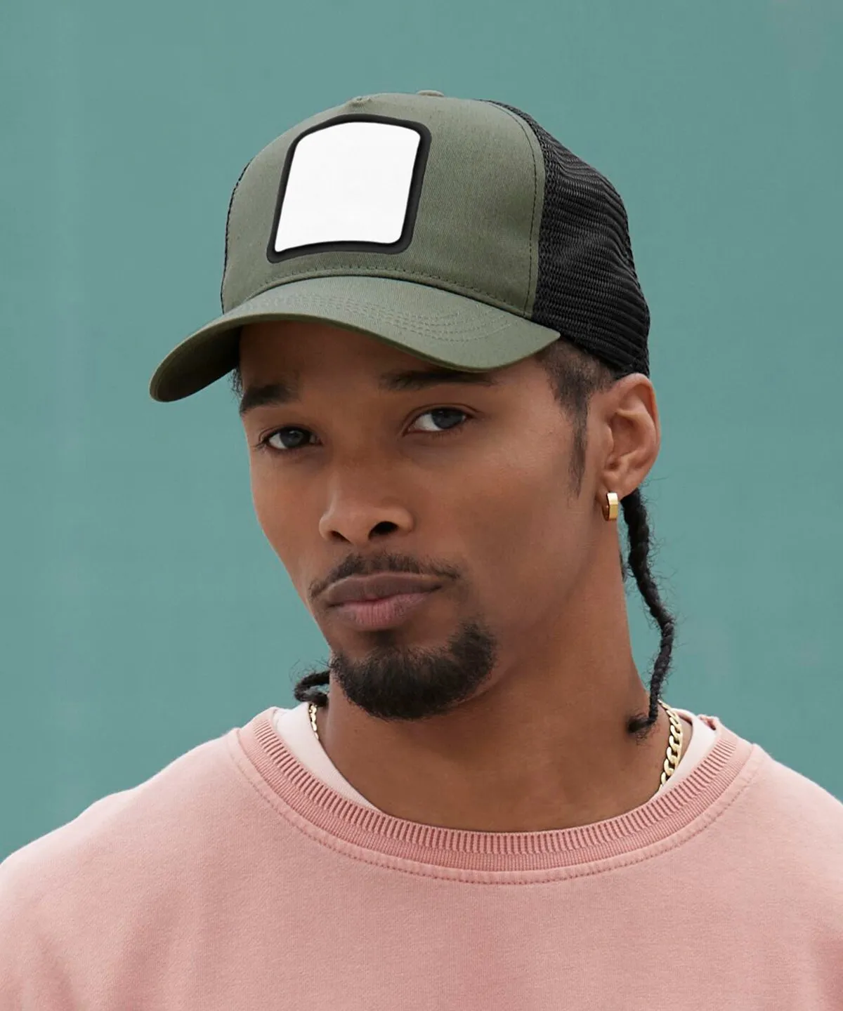 Appliqué patch 5-panel trucker view 2