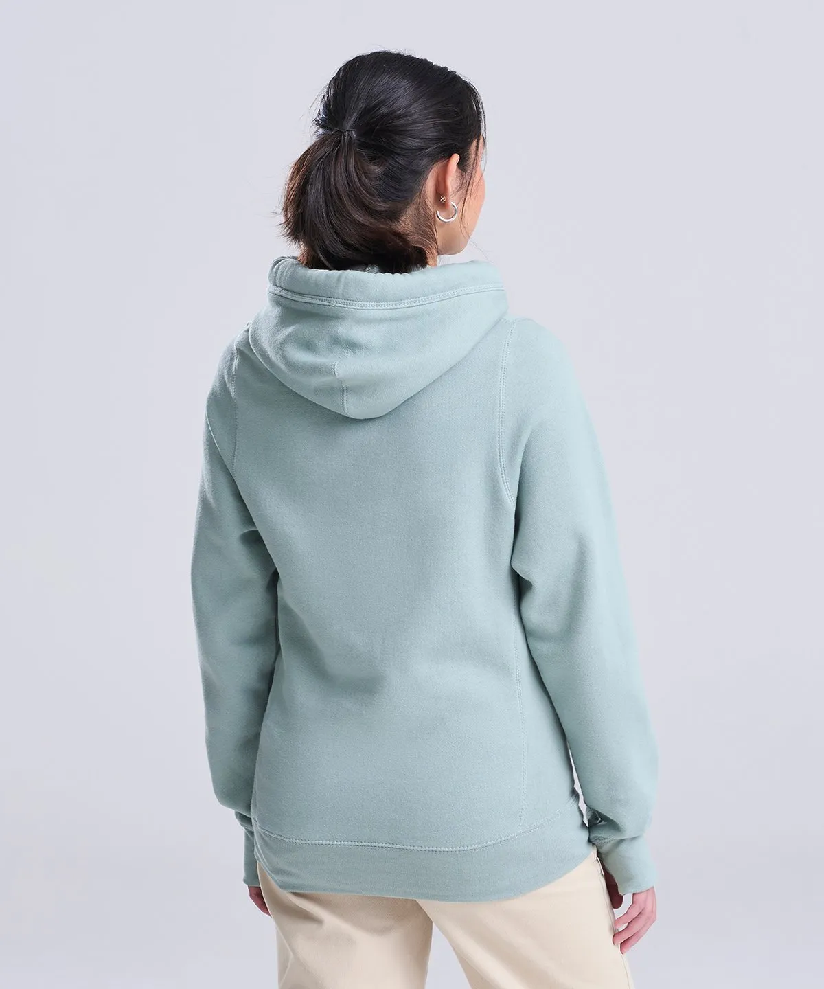 Cross neck hoodie view 2