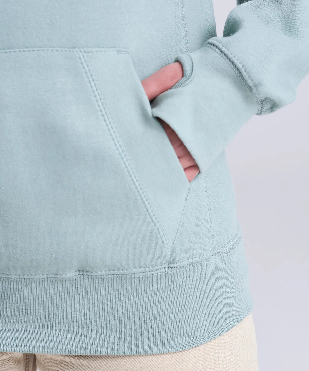 Cross neck hoodie view 4