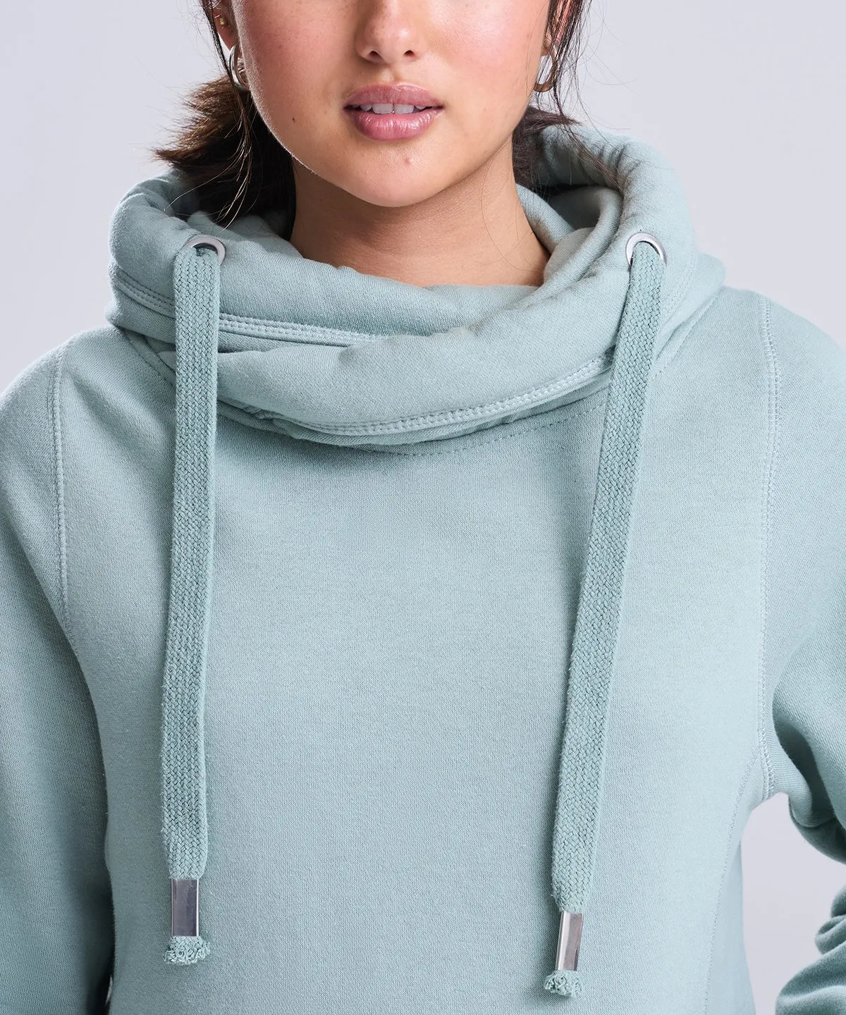 Cross neck hoodie view 5