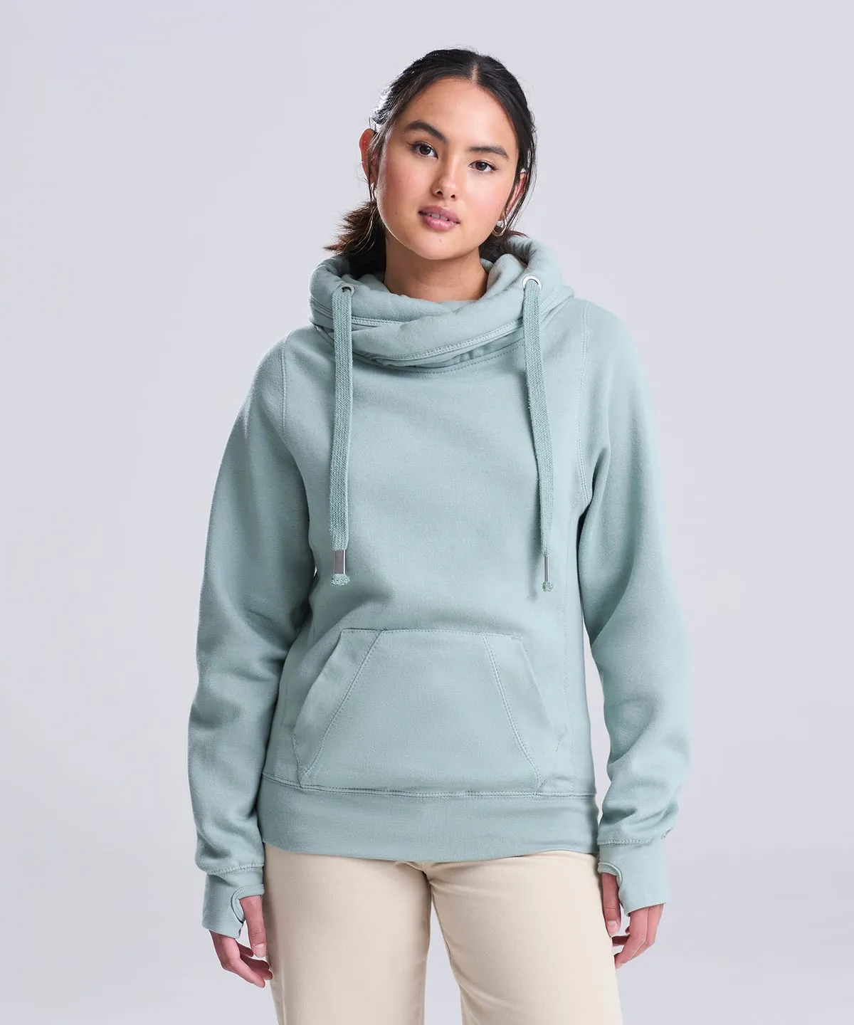 Cross neck hoodie view 7