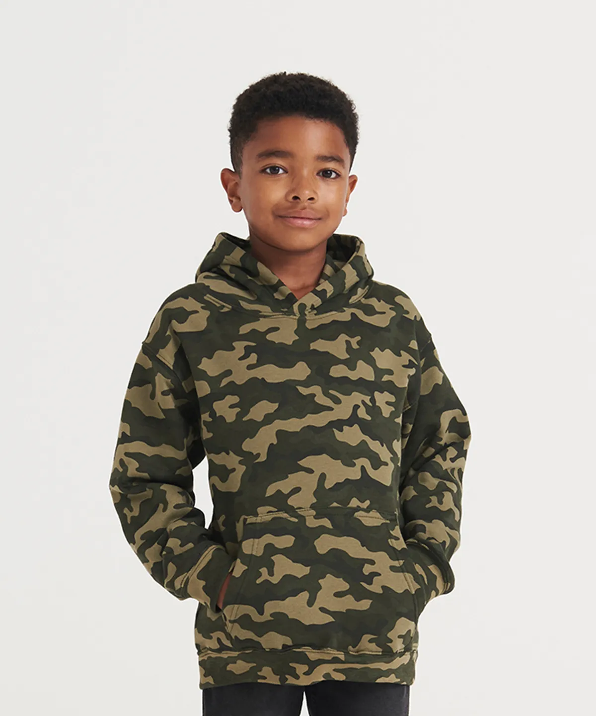 Kids camo hoodie view 3