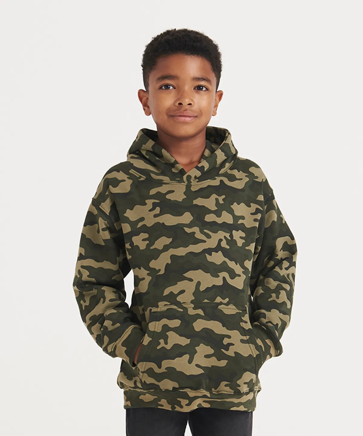 Kids camo hoodie view 4