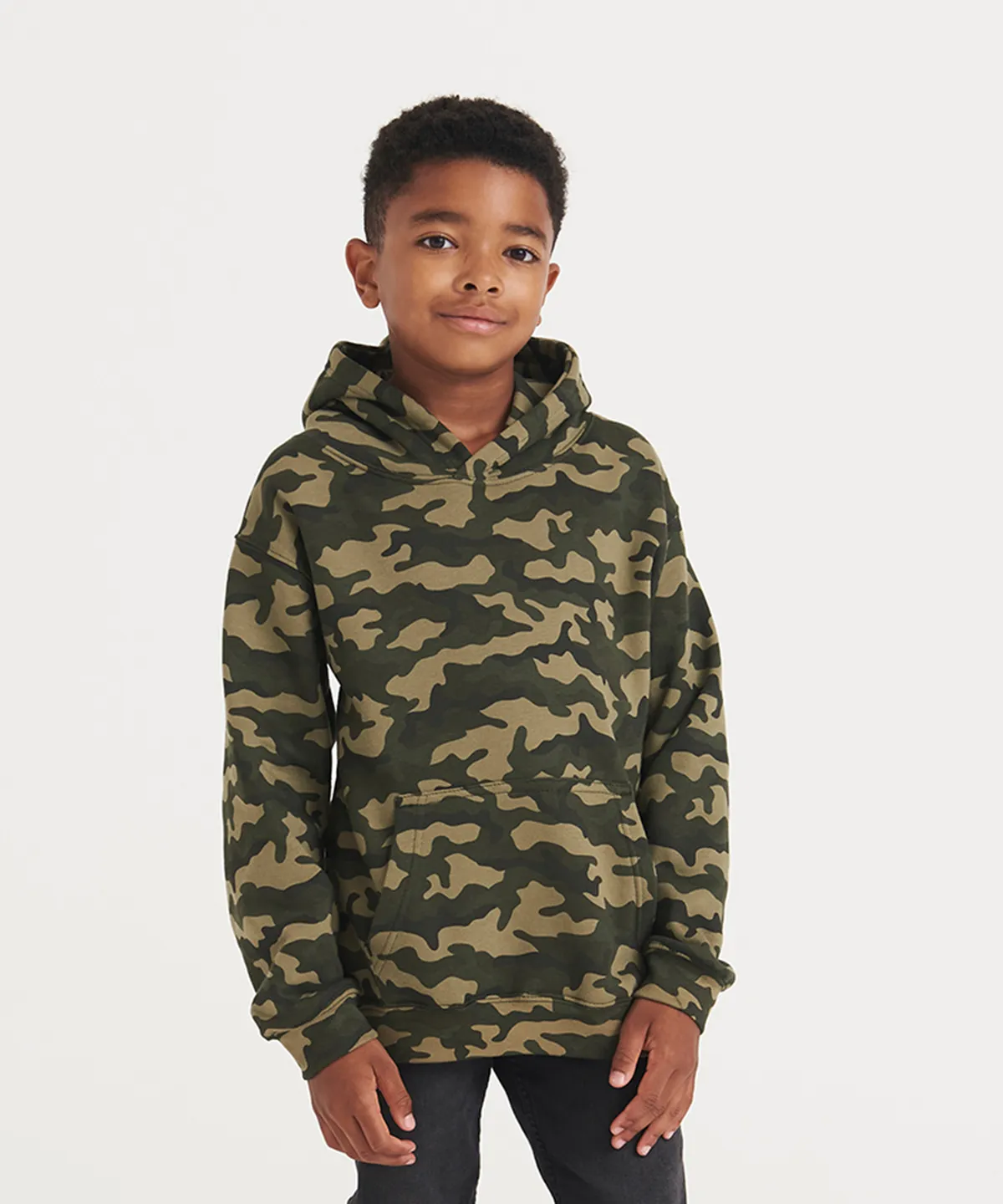 Kids camo hoodie view 5