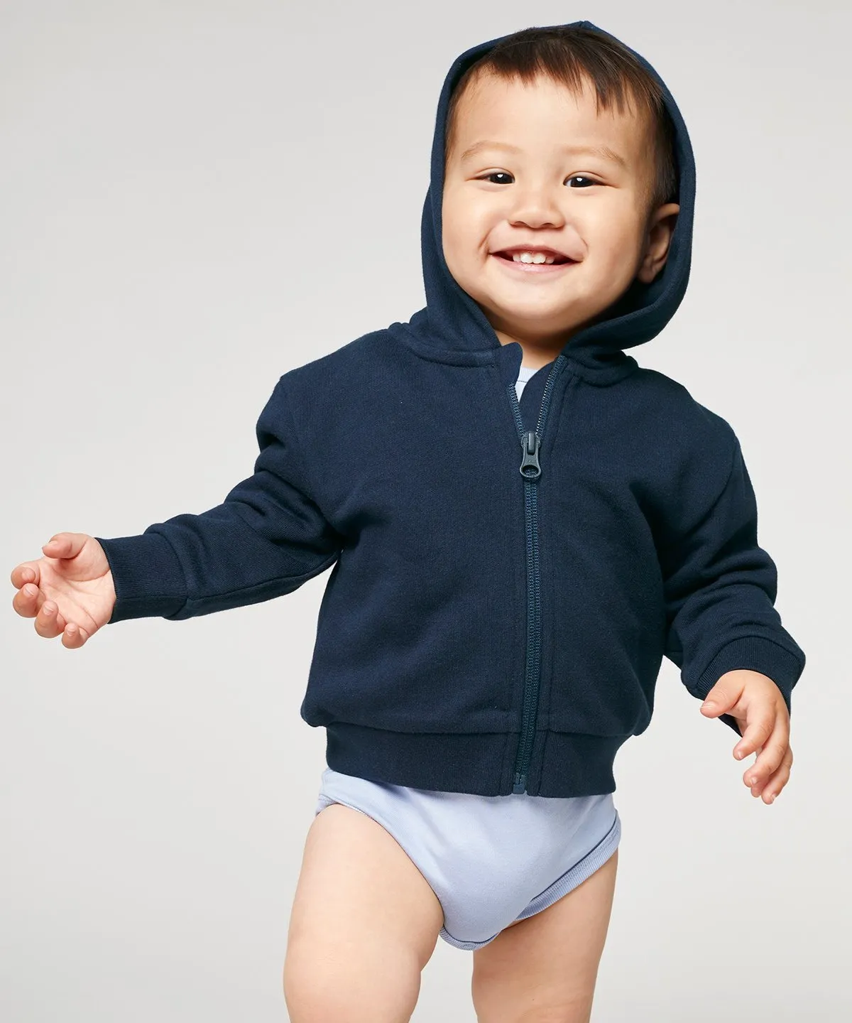 Baby Connector hoodie zip-through sweatshirt (STSB105) view 3
