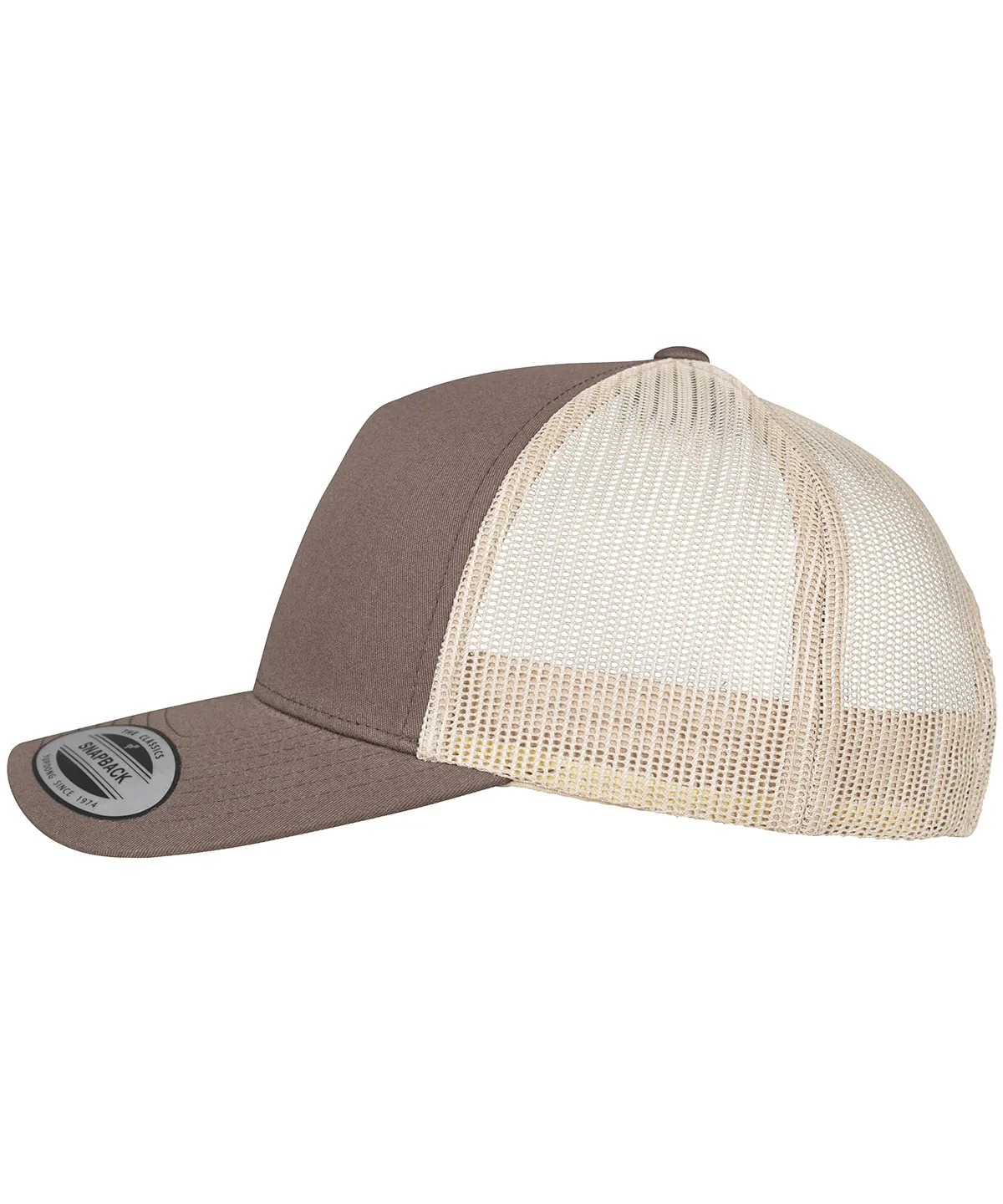 5-panel retro trucker 2-tone cap (6506T) view 2